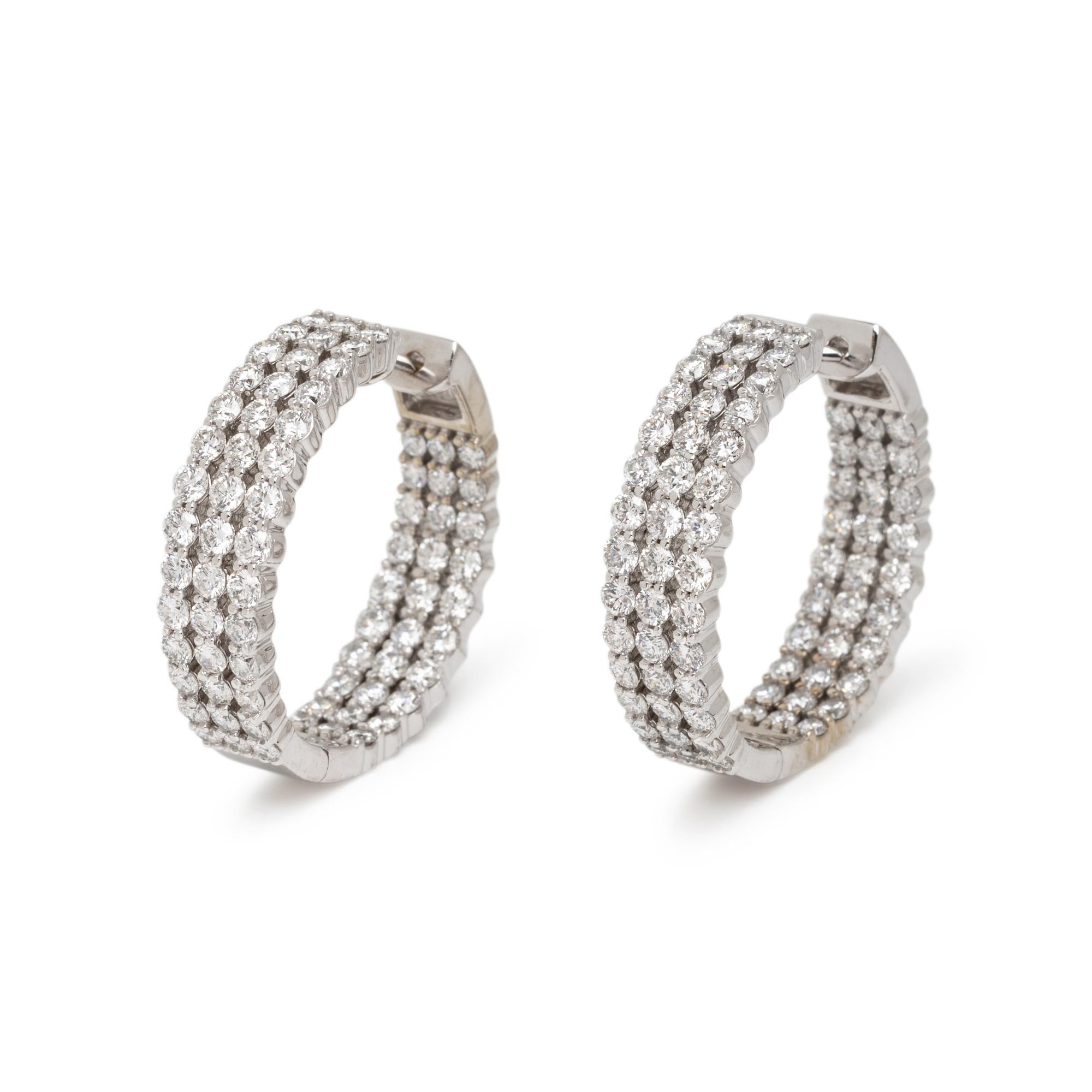 DIAMOND HOOP EARRINGS