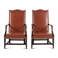A Pair of Federal Style Lolling Chairs