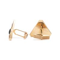 Two Pairs of Yellow Gold and Multigem Cufflinks