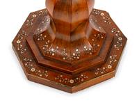 A Continental Mother-of-Pearl Inlaid Walnut Pedestal Vanity — 19TH CENTURY