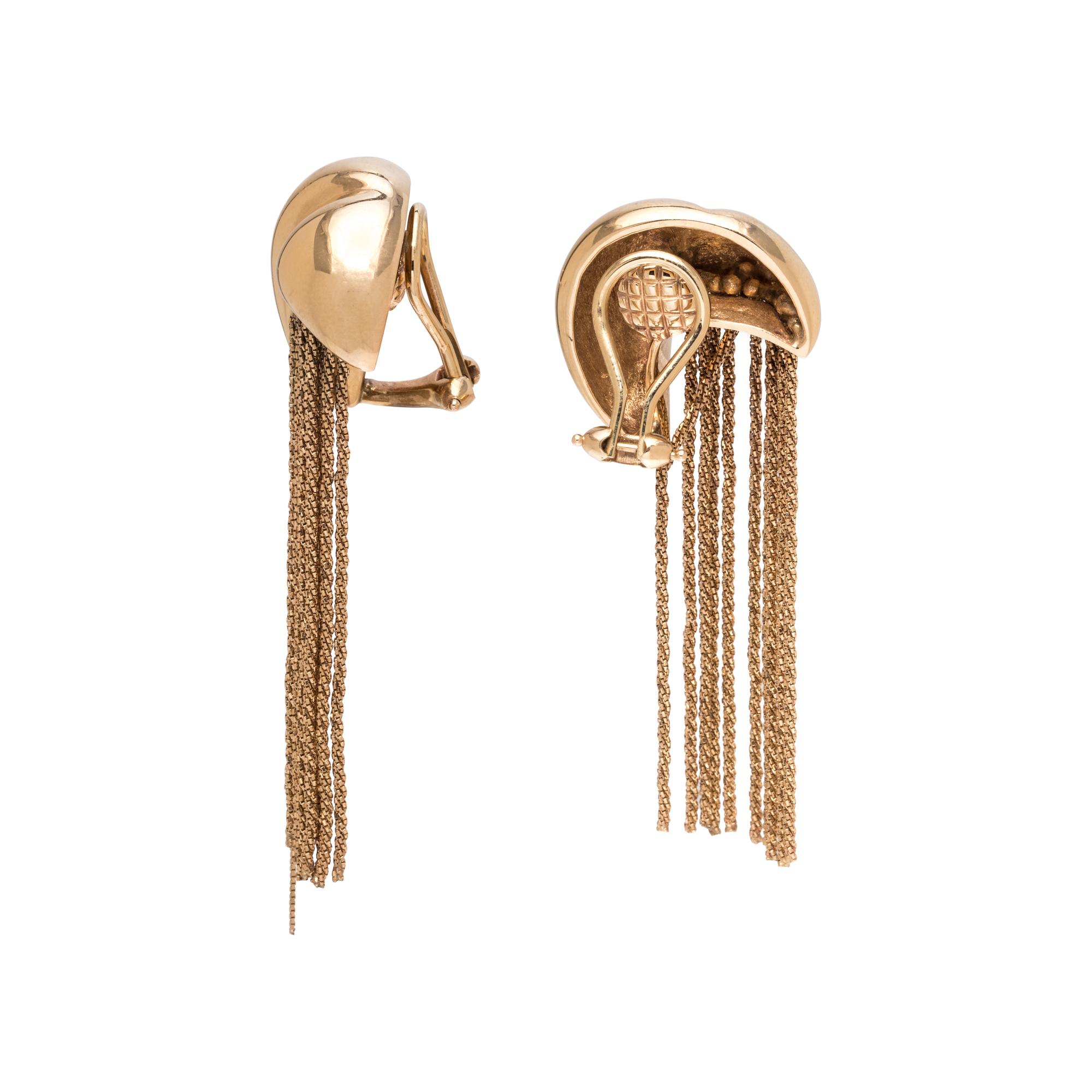 YELLOW GOLD EARCLIPS