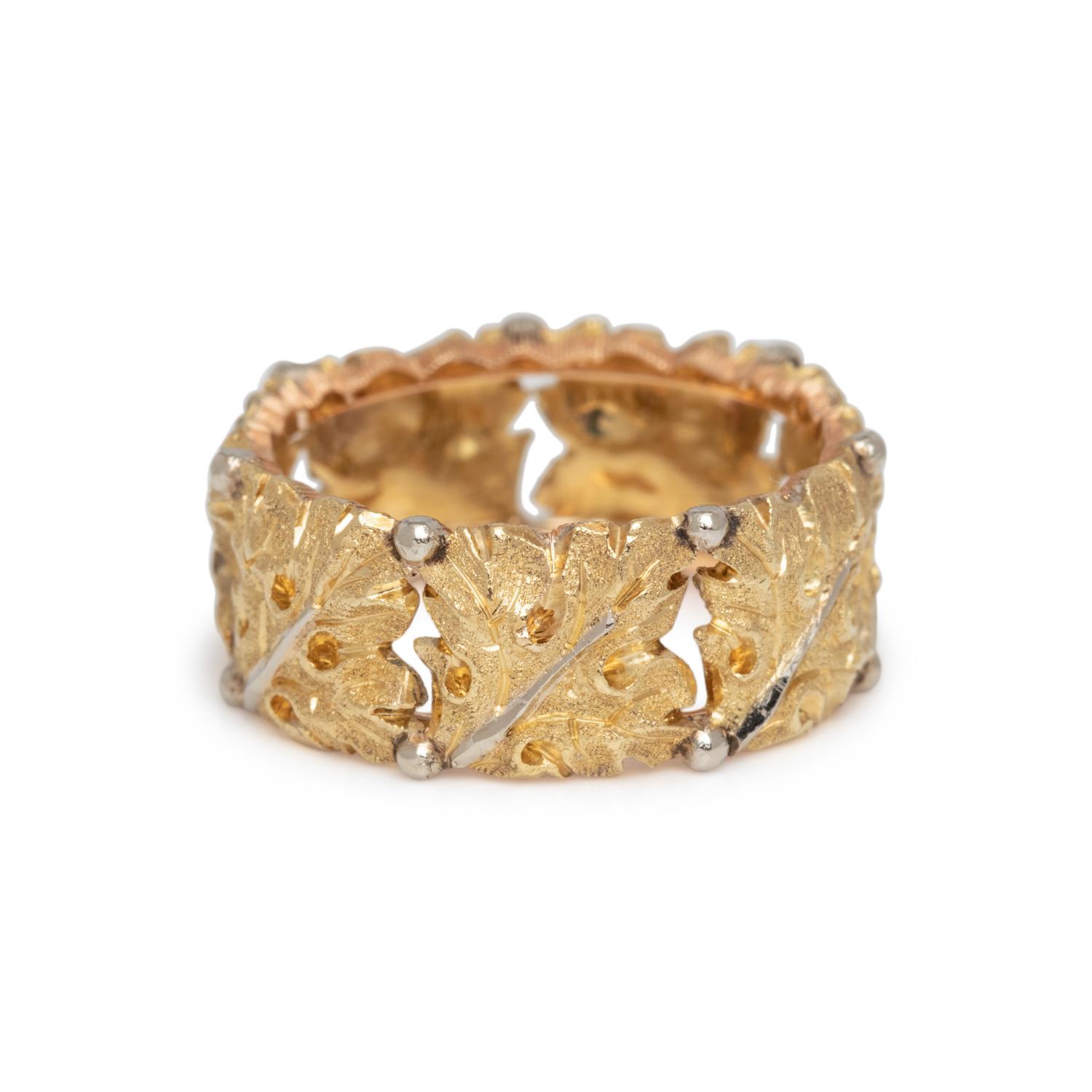 BUCCELLATI, BICOLOR GOLD BAND