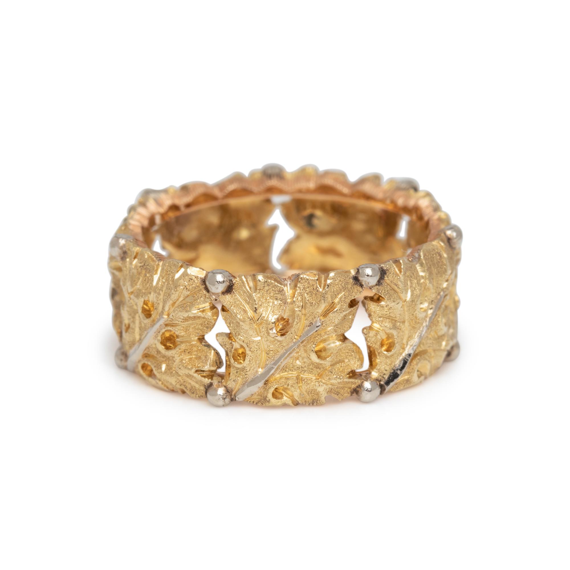 BUCCELLATI, BICOLOR GOLD BAND
