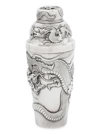 A Japanese Silver 'Dragon' Cocktail Shaker