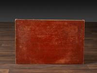 A Federal Red Painted Pine Diminutive Tavern Table