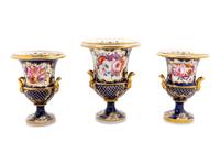 A Three Piece Porcelain Garniture