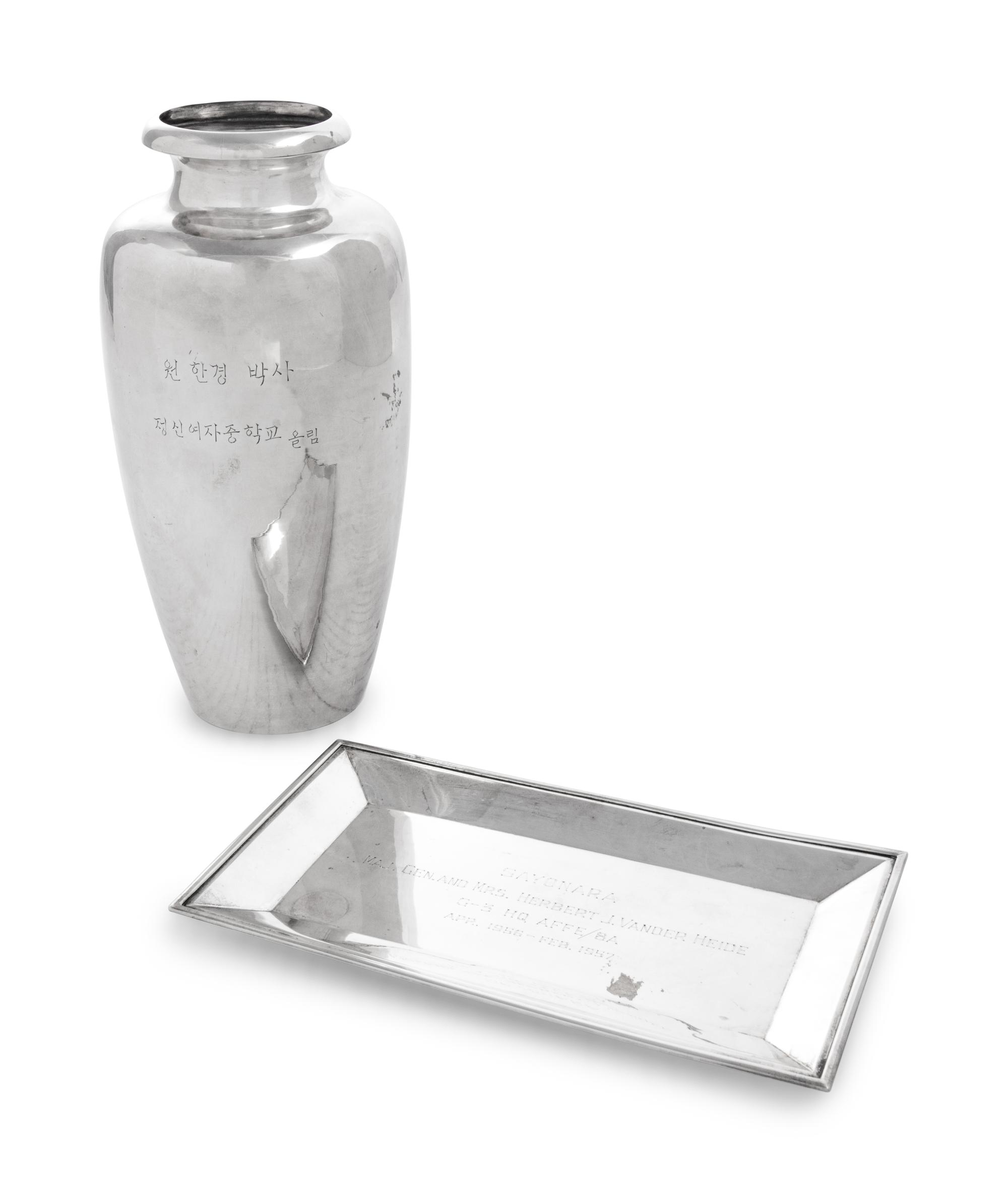 A Group of Japanese Silver Presentation Articles