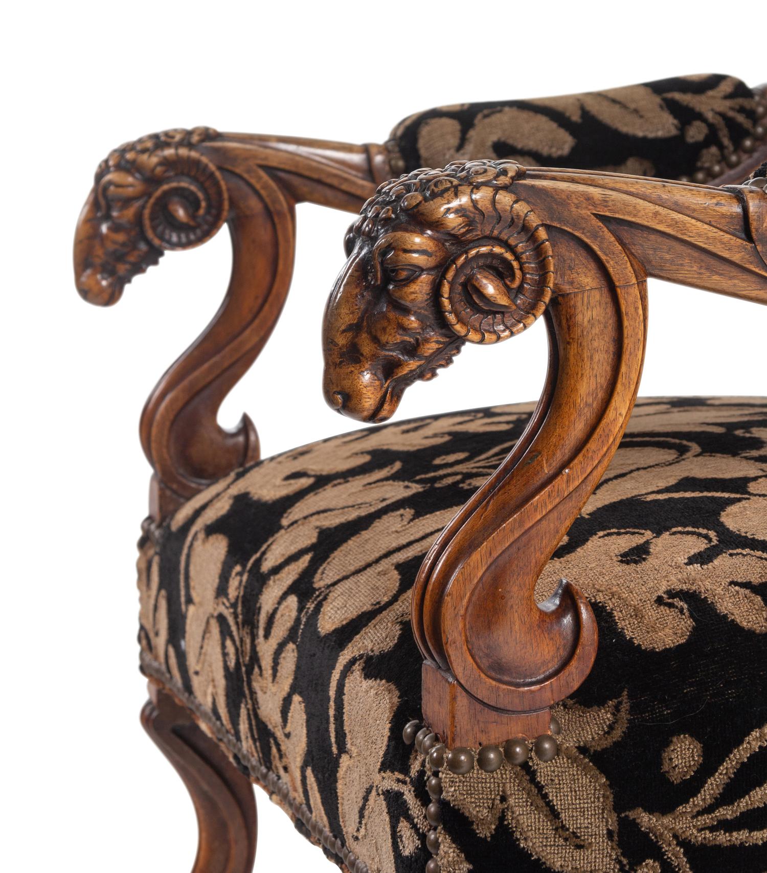 A French Walnut Armchair