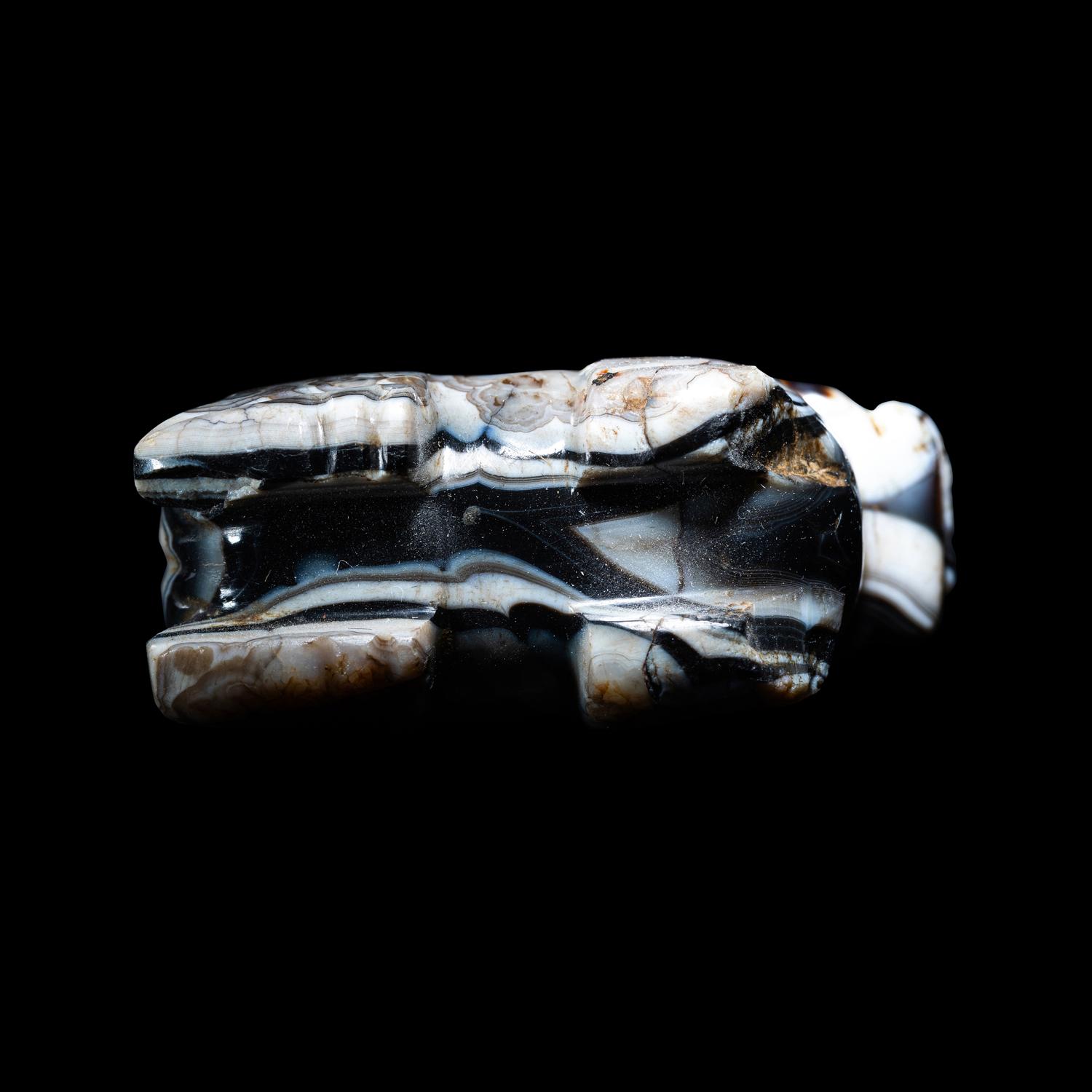 A Middle Elamite Banded Agate Feline