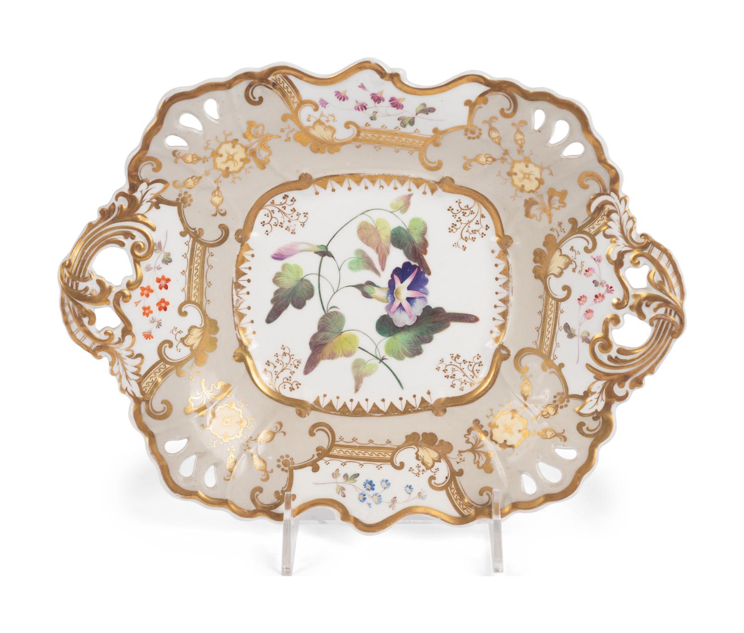 An Assembled English Porcelain Dessert Service