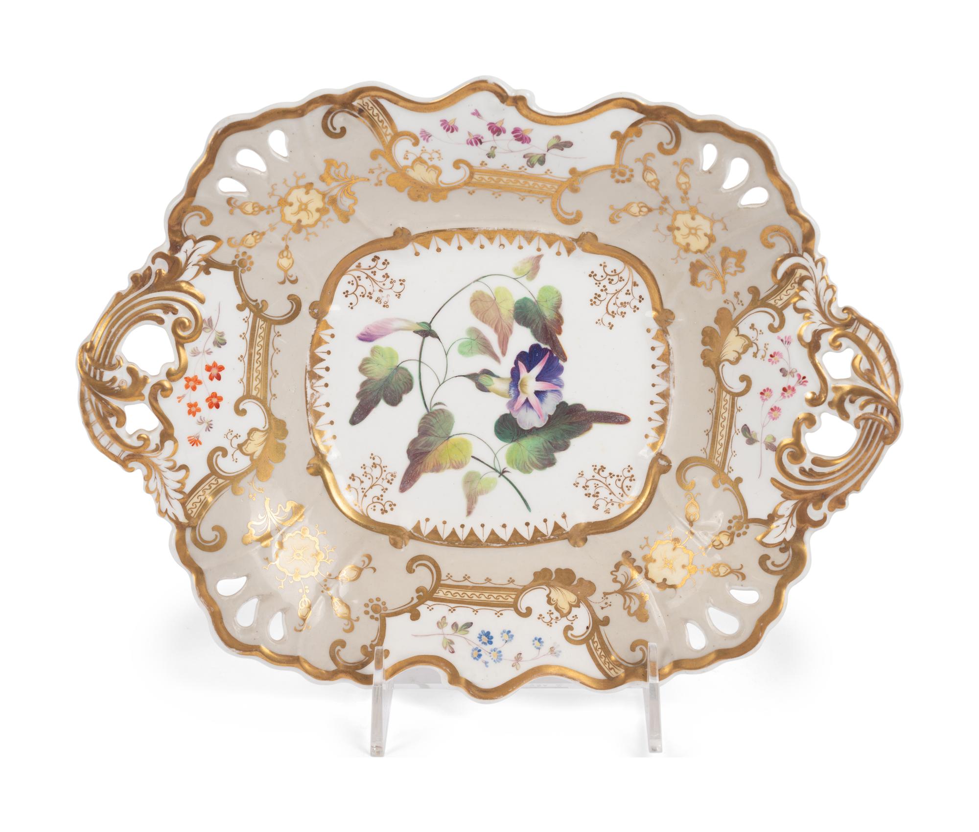 An Assembled English Porcelain Dessert Service