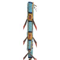 Sioux Beaded Awl Case, with Decorated Bone Awl
