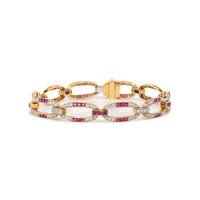 RUBY AND DIAMOND BRACELET