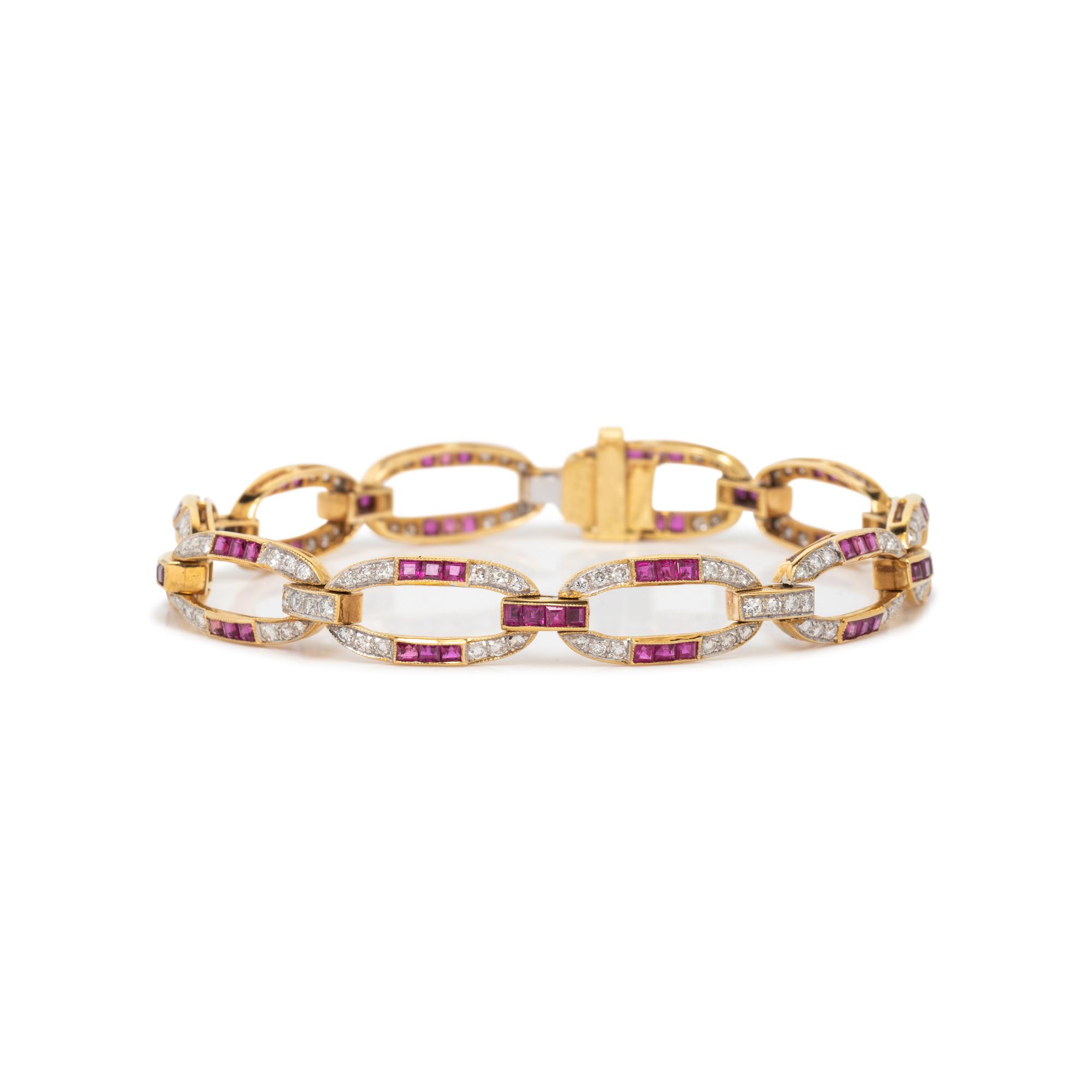 RUBY AND DIAMOND BRACELET