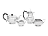 An Assembled English Silver Four-Piece Tea and Coffee Service