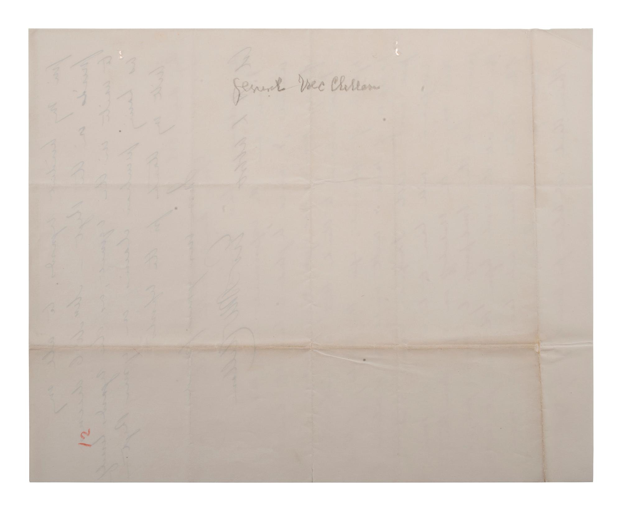MCCLELLAN, George B. (1826-1885). Autograph letter signed ("Geo McClellan") to Colonel H.L. Abbott, regarding the taking of Fort Wagner. Orange, New Jersey, 5 September 1863.