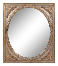 An Italian Silvered and Giltwood Mirror
