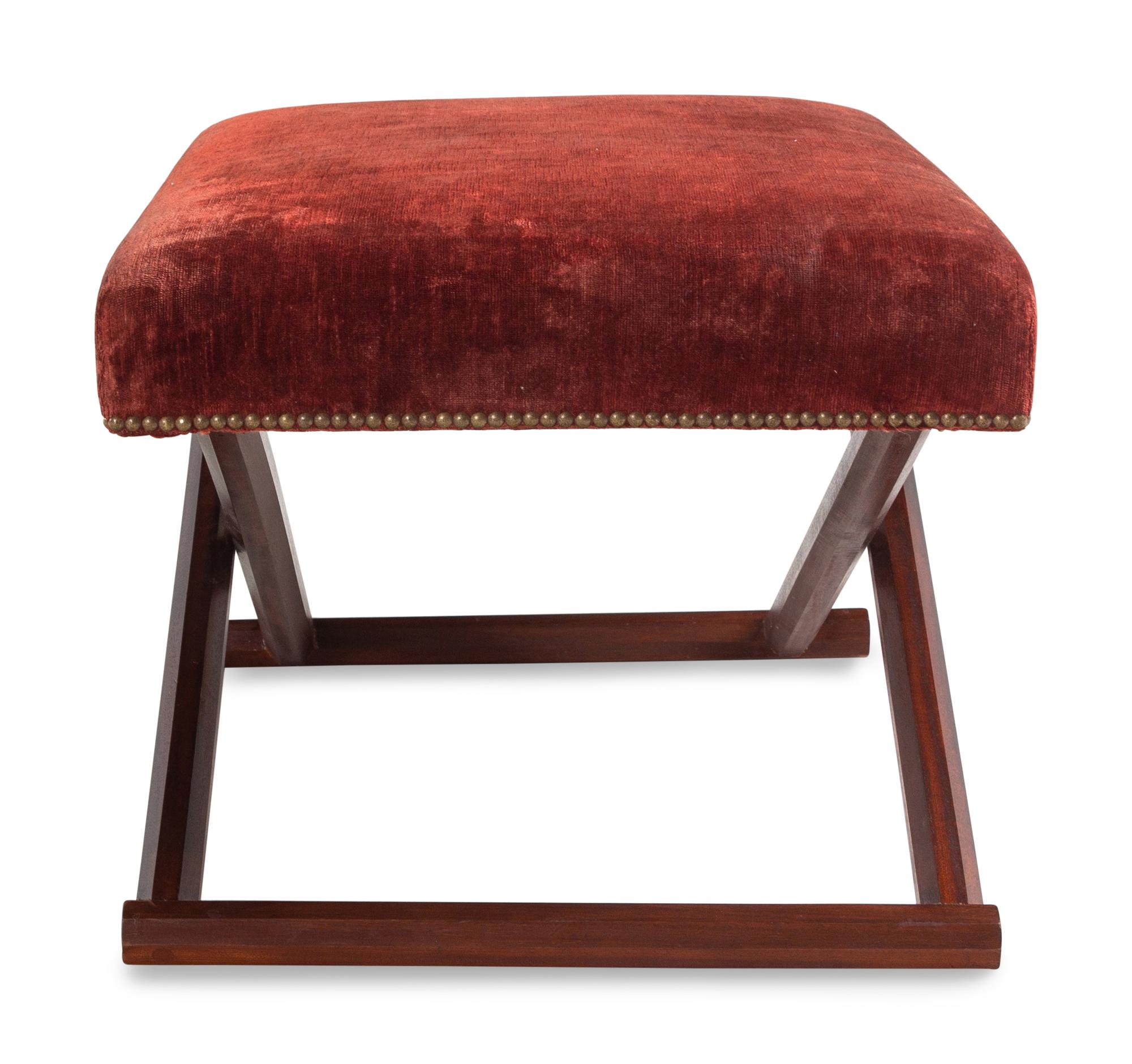 A Pair of Contemporary X-Frame Stools
