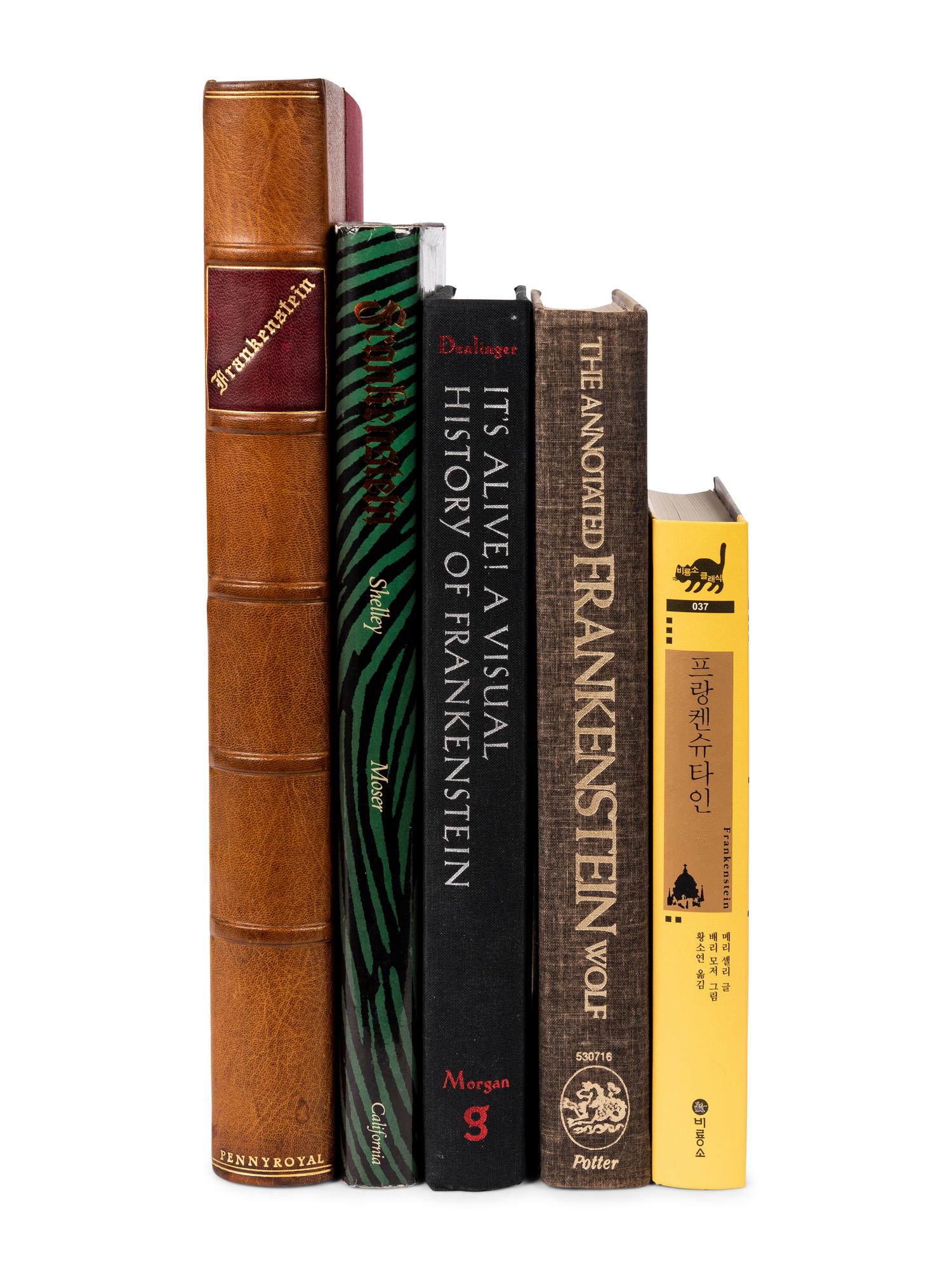 [MOSER, Barry, illustrator]. SHELLEY, Mary Wollstonecraft (1797-1851). Frankenstein; or, The Modern Prometheus . Berkeley, CA: University of California Press, 1984.