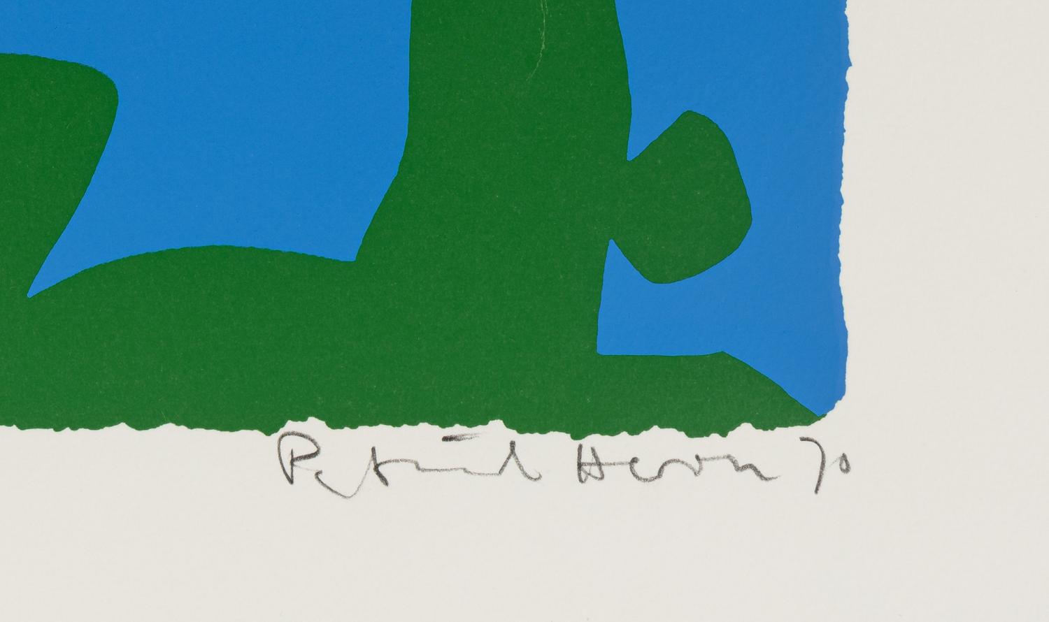 Three Reds in Magenta and Green in Blue and Three Reds in Green and Magenta in Blue (a pair of prints), 1970