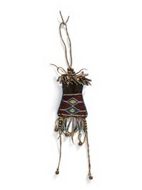 Kiowa Beaded Strike-a-Light Bag, with Striker