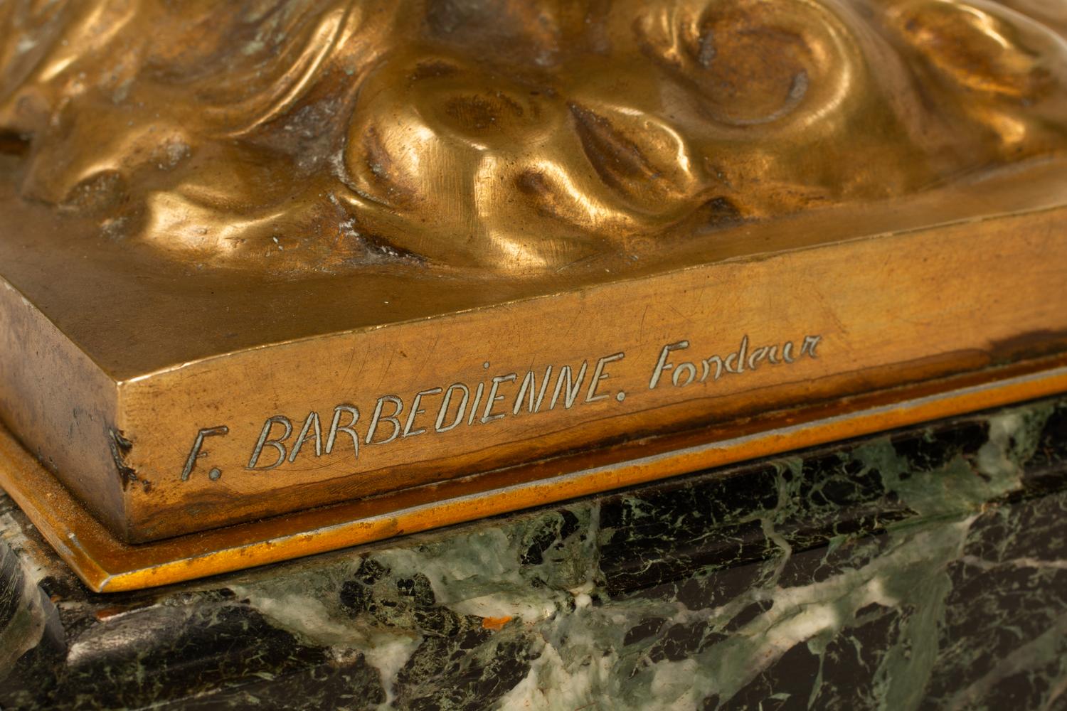 Paul Marie Ducuing (French, 1867-1949) Winged Victory gilt bronze, cast by Barbedienne