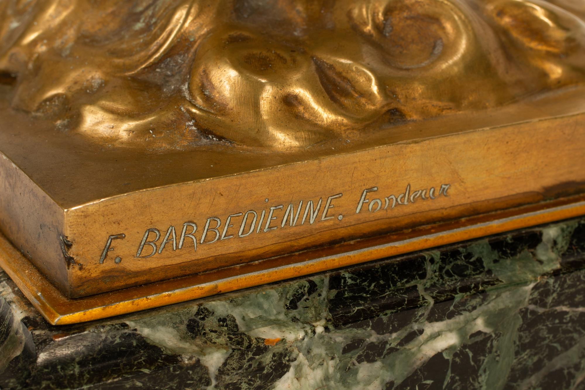 Paul Marie Ducuing (French, 1867-1949) Winged Victory gilt bronze, cast by Barbedienne
