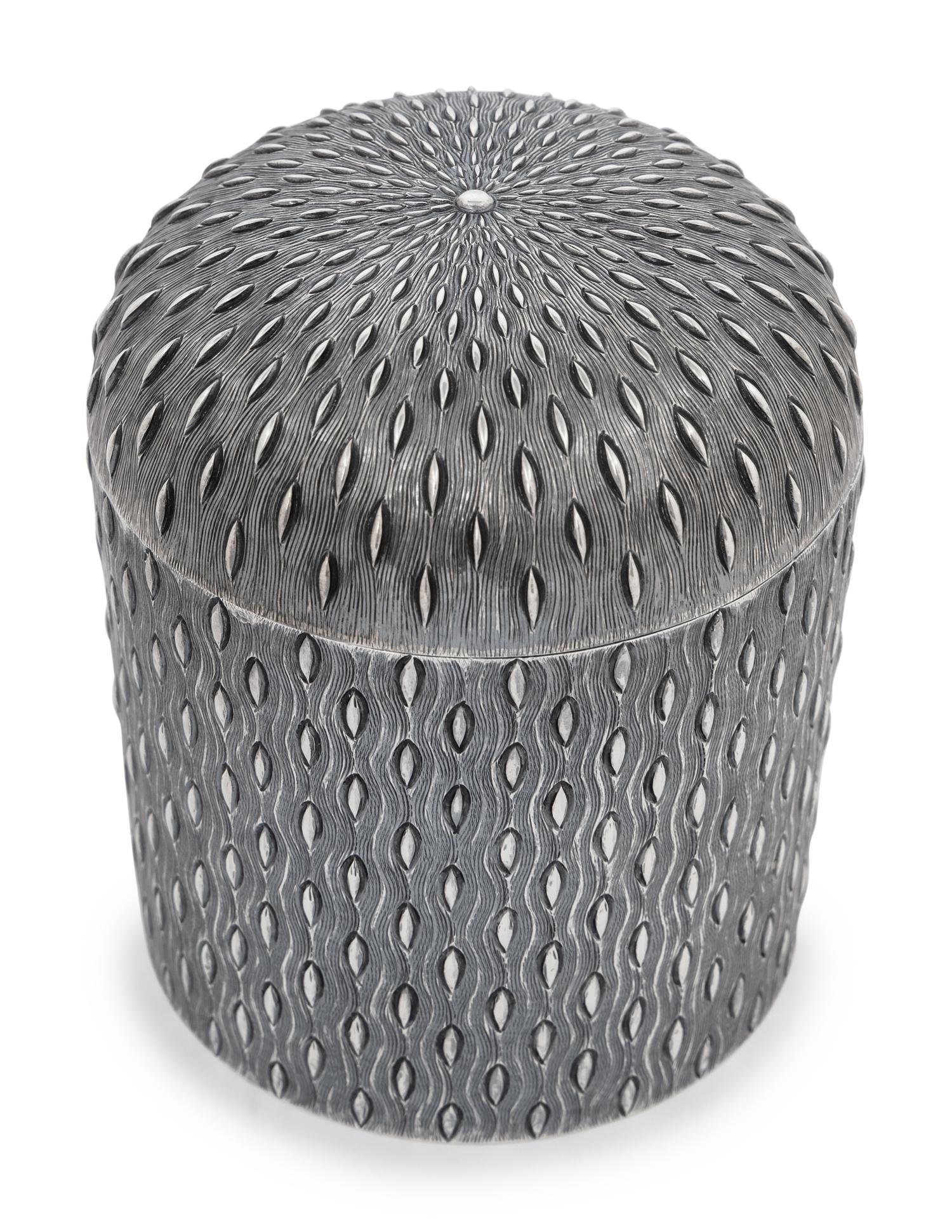 A Tiffany and Co. Italian Silver Tea Caddy