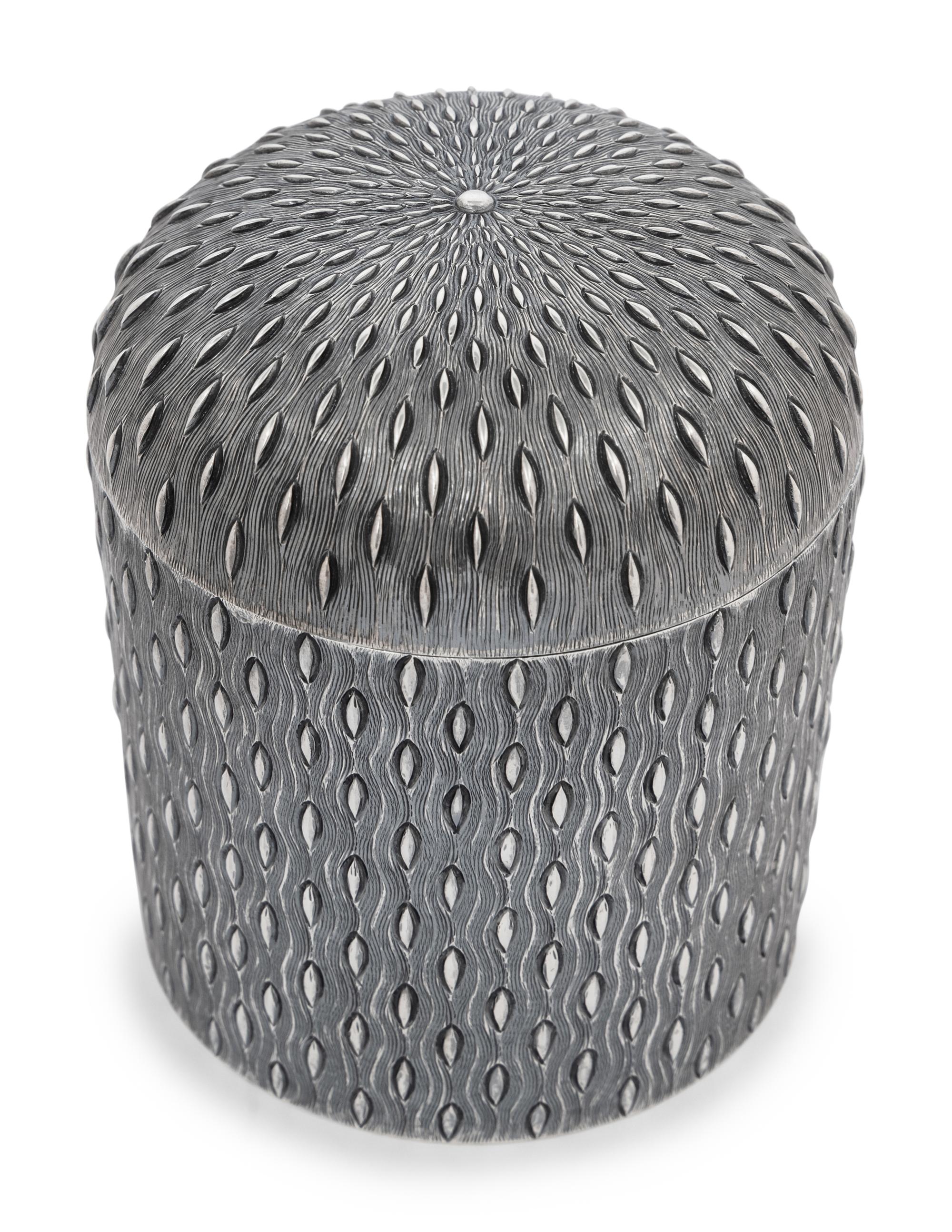 A Tiffany and Co. Italian Silver Tea Caddy