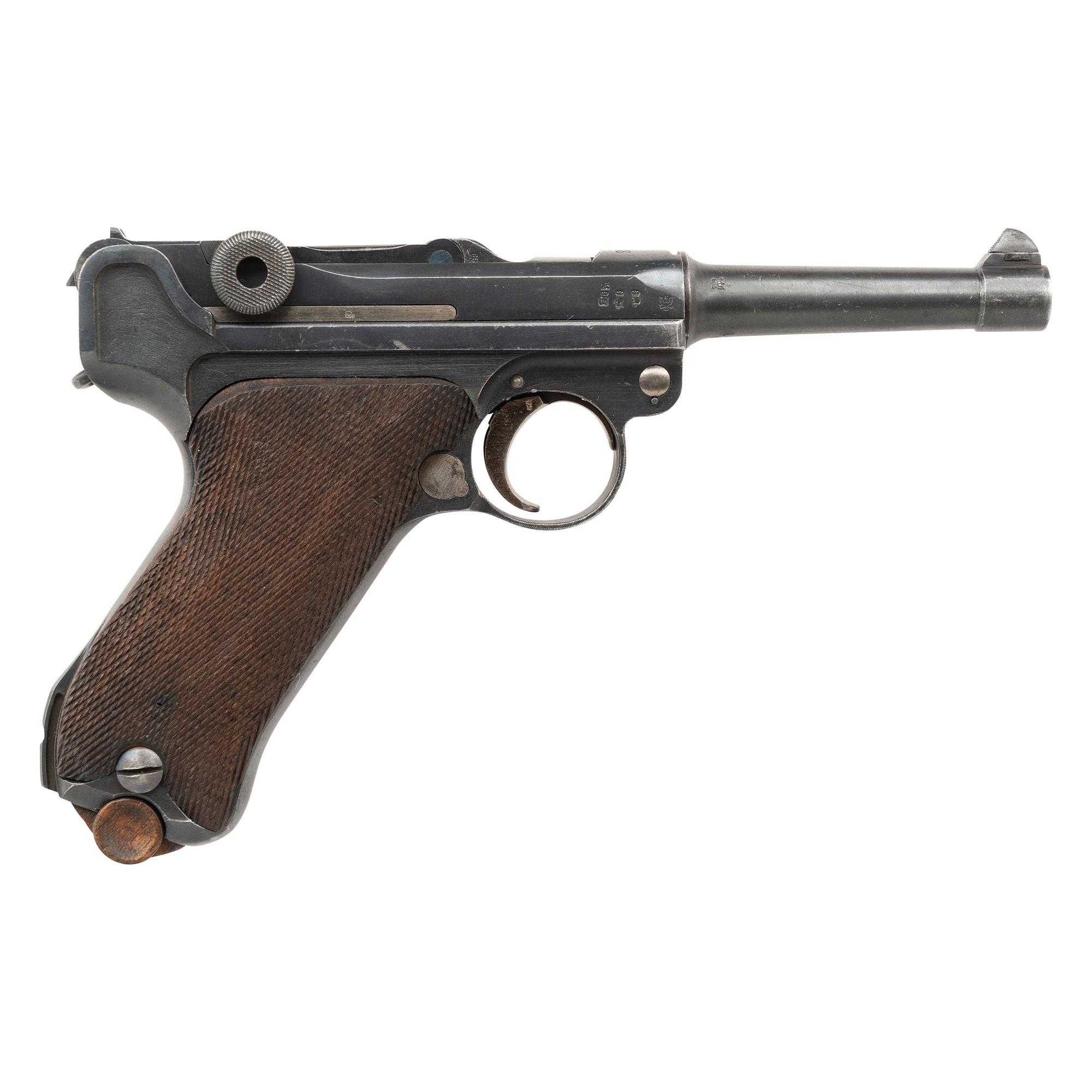 **Post-WWI Reworked 1918 Dated Erfurt Luger Pistol