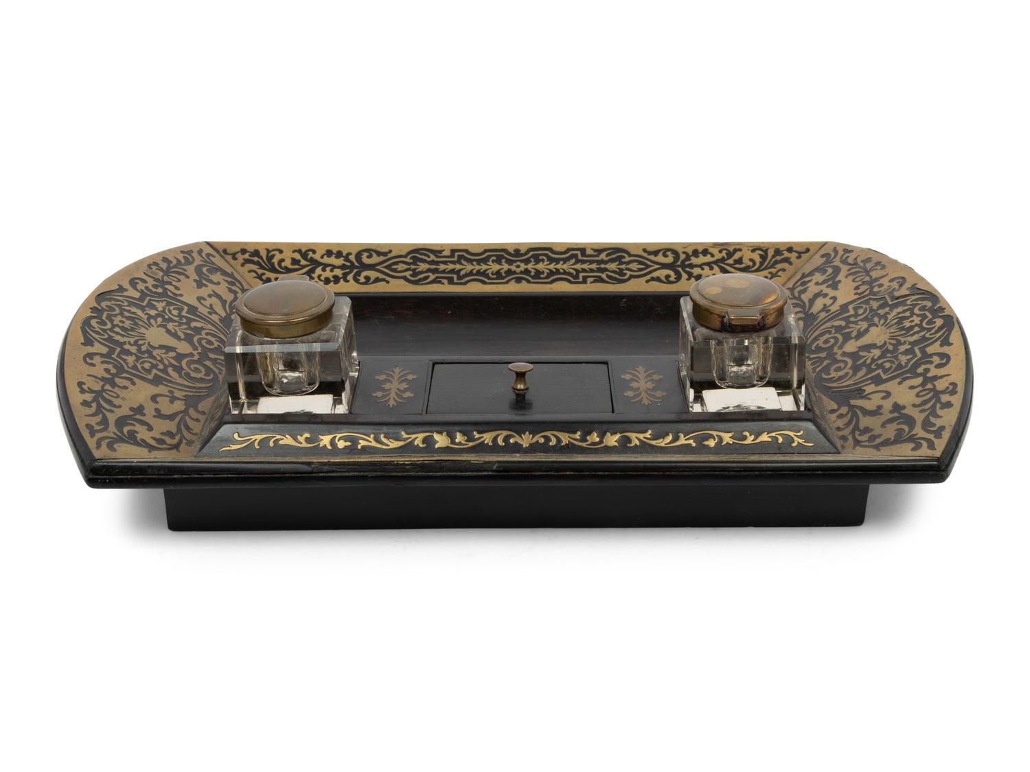 A Napoleon III Style Boulle Marquetry Standish