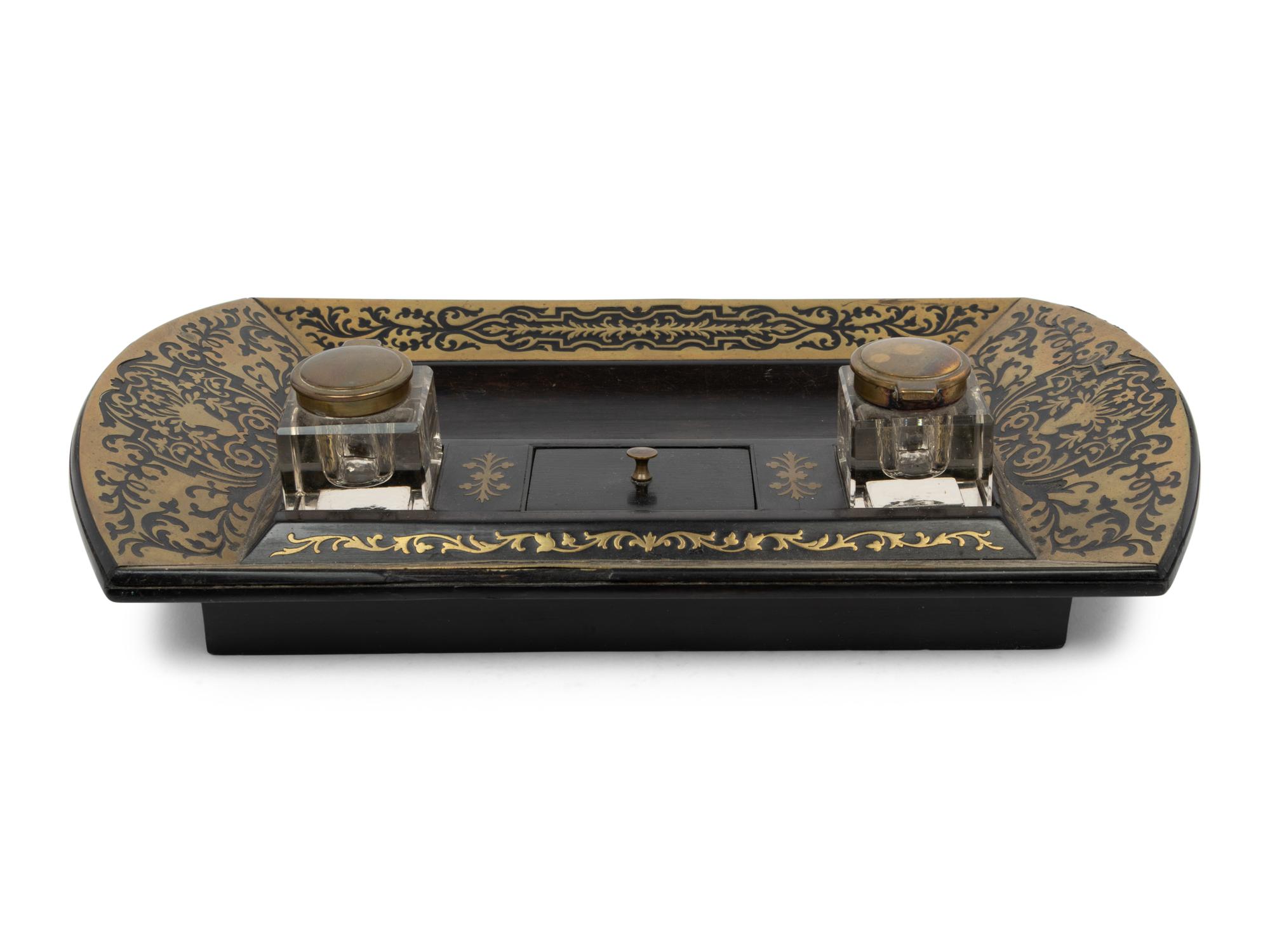 A Napoleon III Style Boulle Marquetry Standish