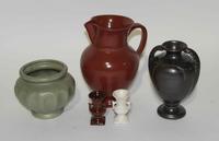 A Group of Eight Haeger Pottery Pottery Vases Height of tallest 14 1/2 inches.