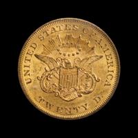 A United States 1861 Liberty Head $20 Gold Coin