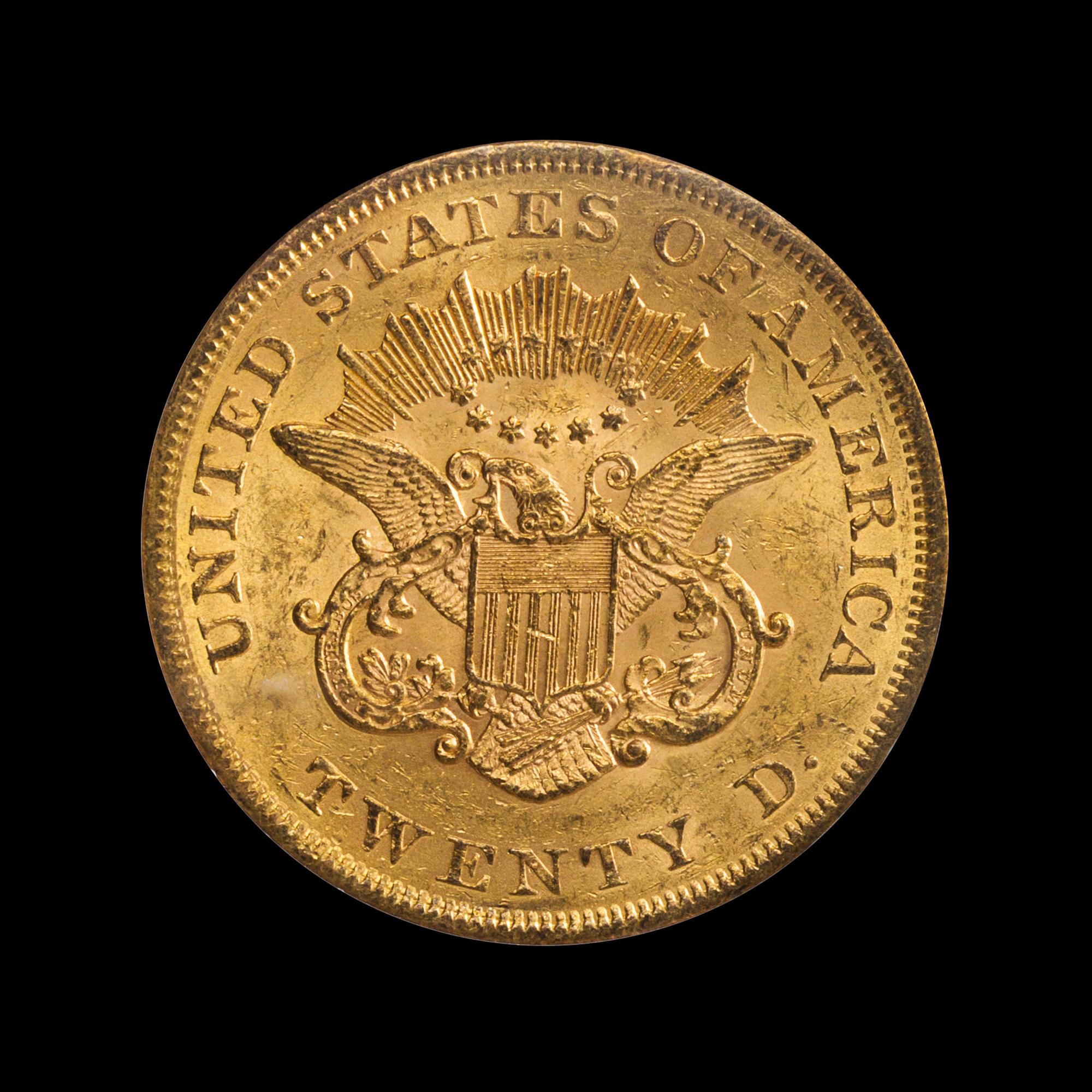A United States 1861 Liberty Head $20 Gold Coin