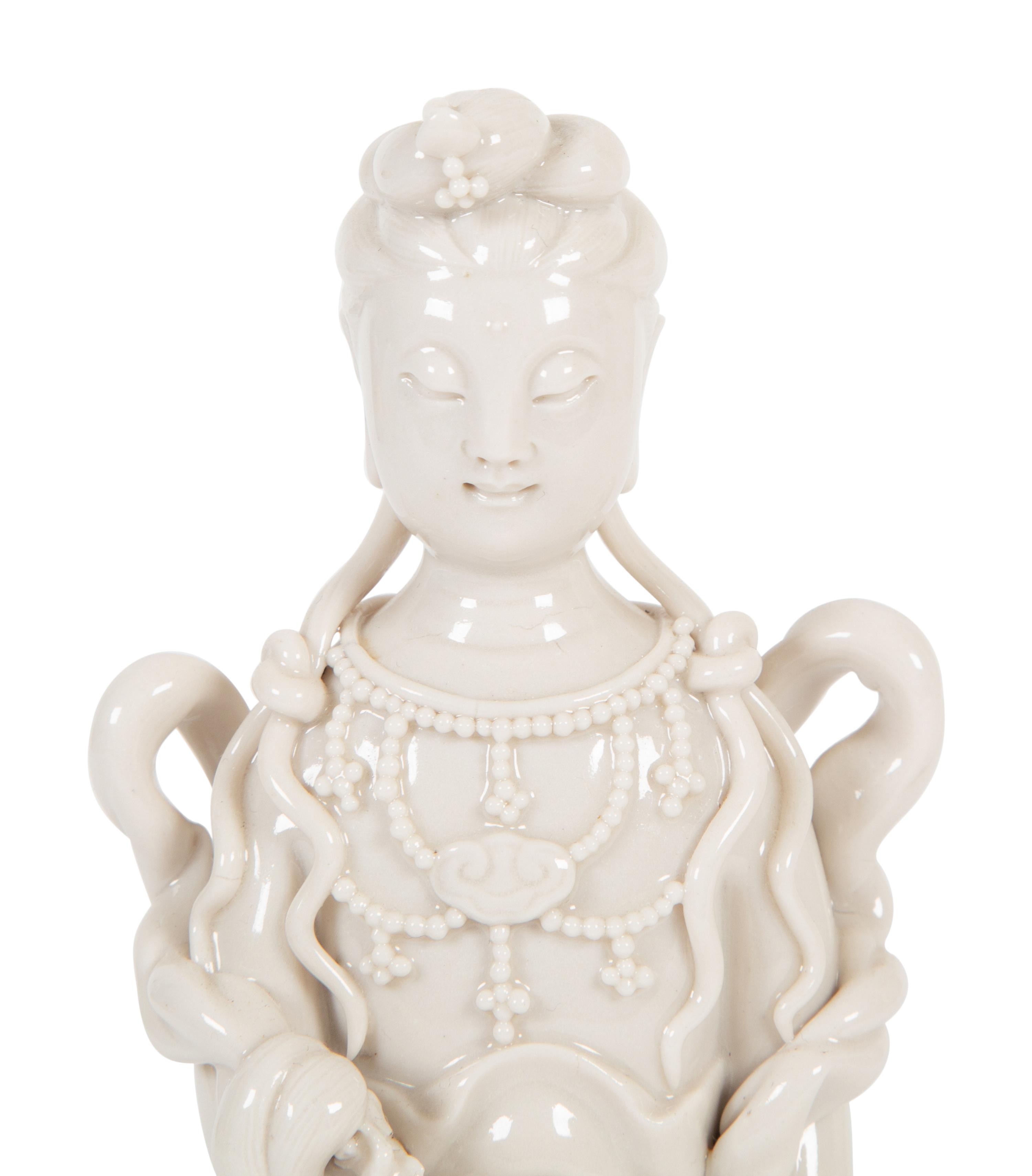 A Chinese Blanc de Chine Figure of Guanyin