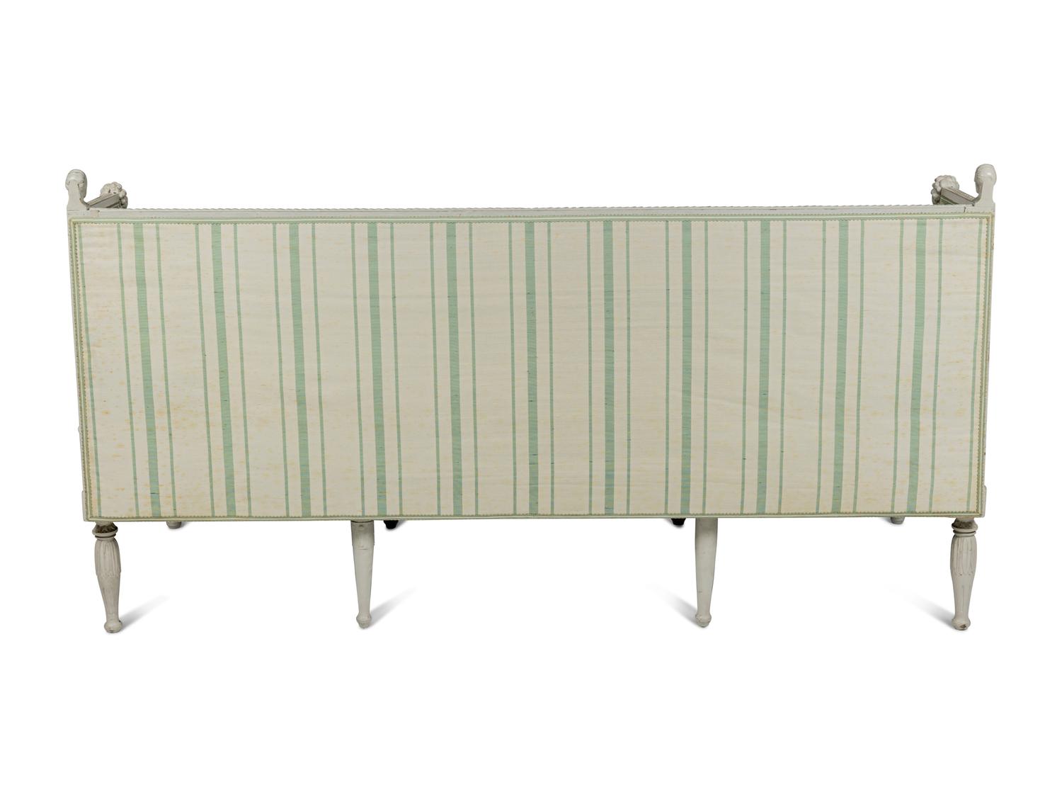 A Swedish Neoclassical Grey-Painted Sofa