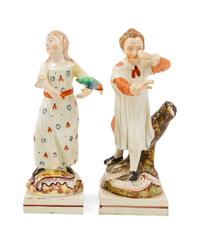 Two Staffordshire Pottery Figures