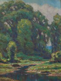 Walter Sargent, (American, 1868-1927), Landscape