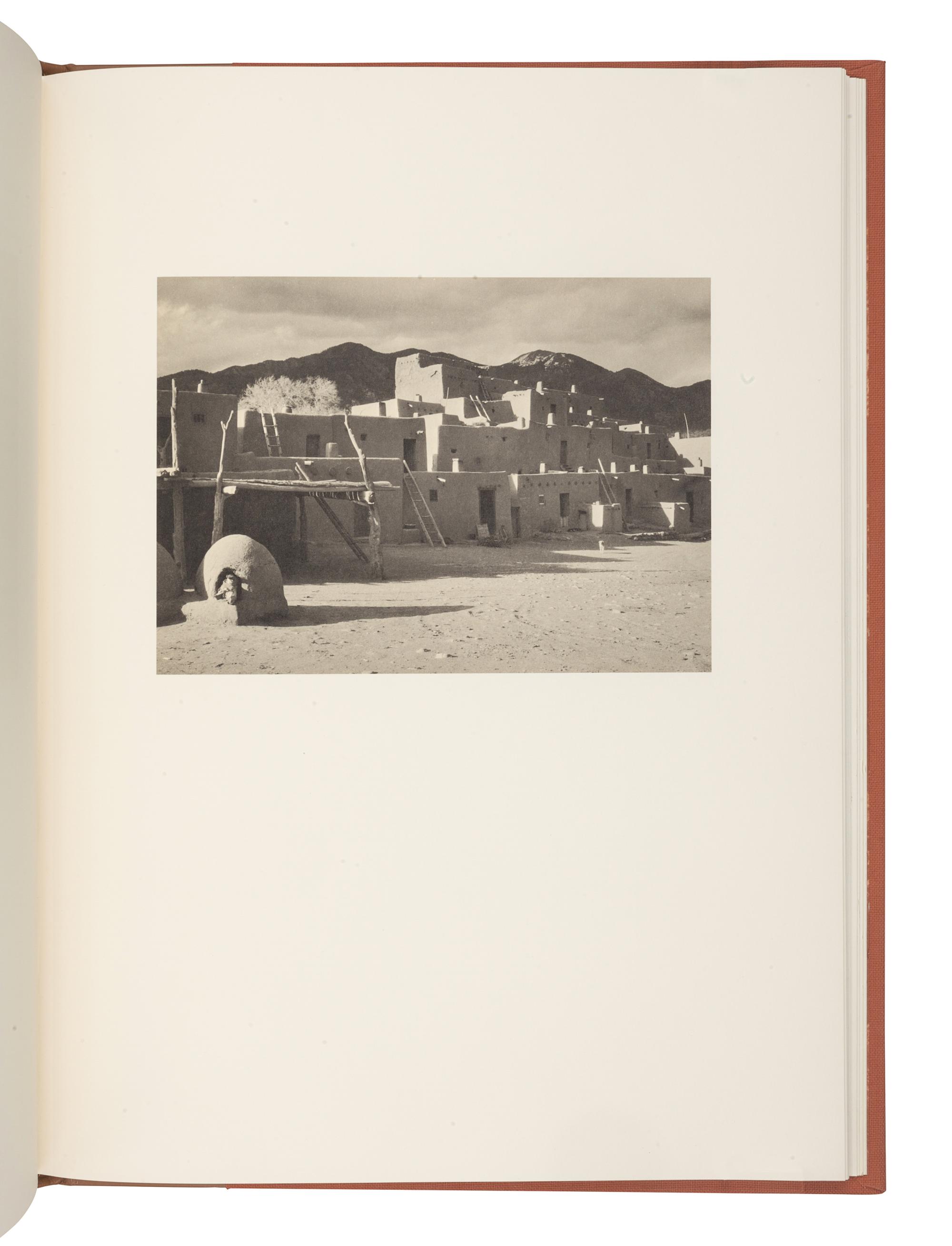 ADAMS, Ansel (1902-1984). -- AUSTIN, Mary (1968-1934). Taos Pueblo. Boston: New York Graphic Society, 1977.