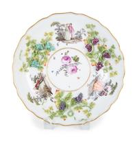 A Meissen Porcelain Lidded Bowl and Undertray with Applied Grape Clusters — 19TH CENTURY