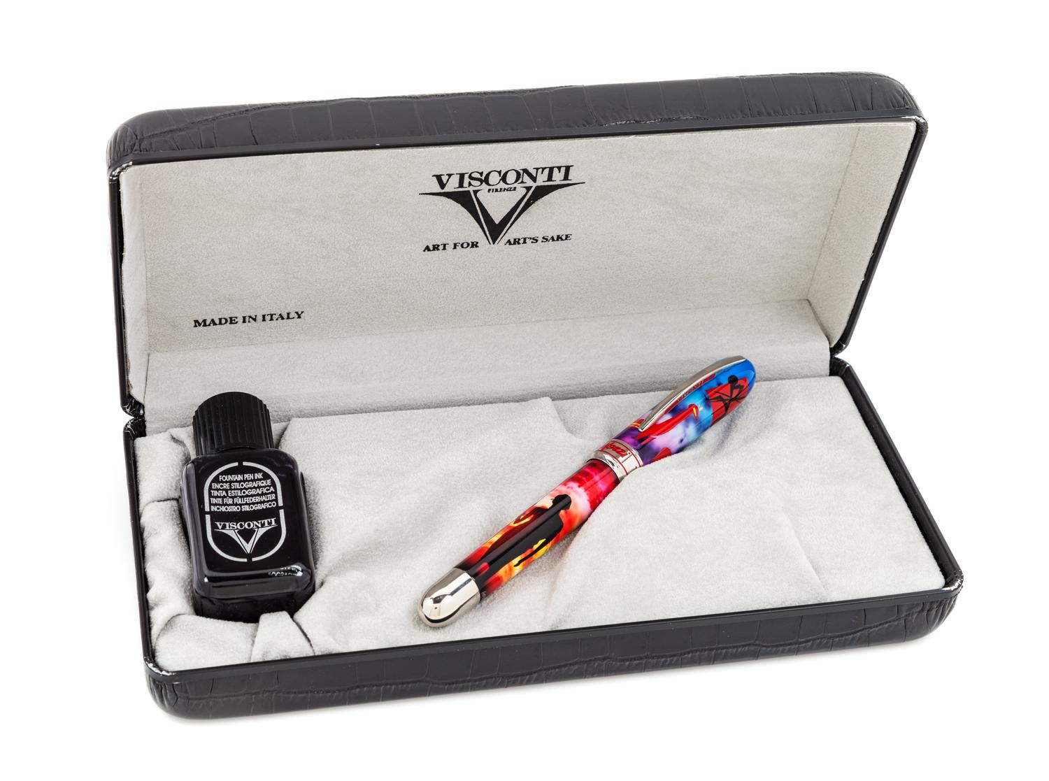 A Visconti Claudio Mazzi: Masai Limited Edition Fountain Pen and Ink Set