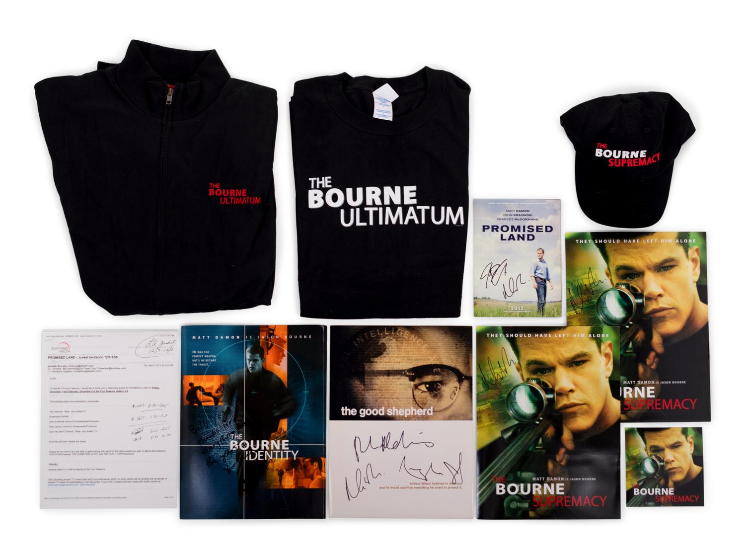 (Celebrity Memorabilia) A group of Matt Damon memorabilia: comprising