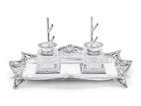 An Edwardian Silver Inkstand