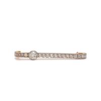 J.E. CALDWELL, EDWARDIAN, DIAMOND BAR BROOCH