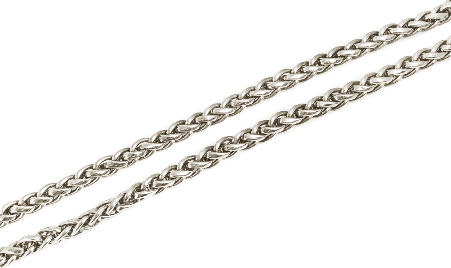 A Sterling Silver Wheat Chain Necklace, Paloma Picasso for Tiffany & Co., 121.60 dwts.