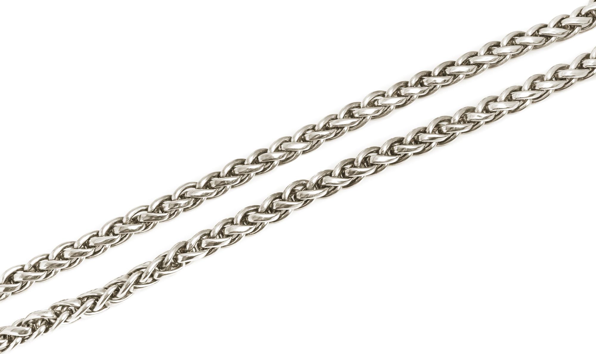 A Sterling Silver Wheat Chain Necklace, Paloma Picasso for Tiffany & Co., 121.60 dwts.