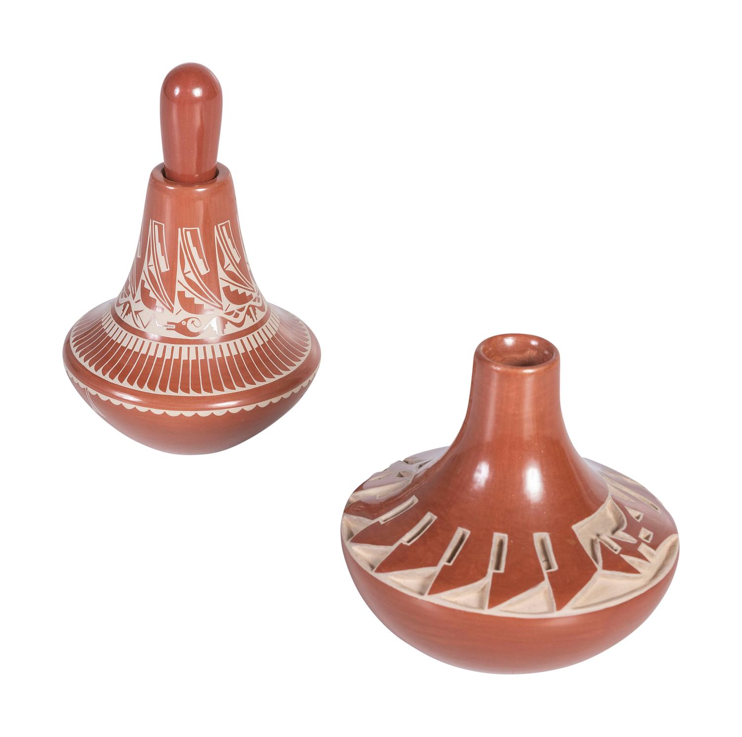 Santa Clara Redware Pottery Jars