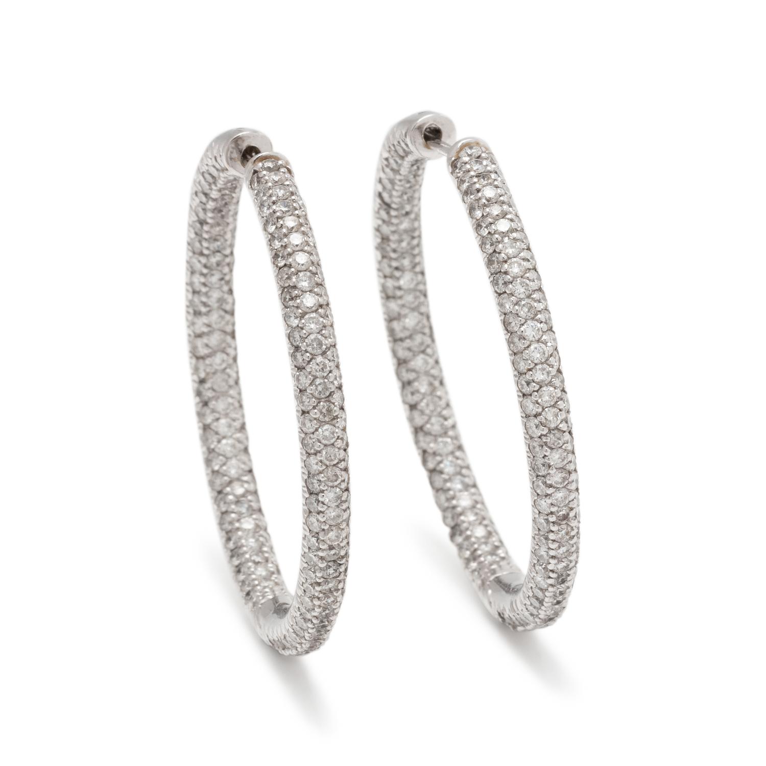 DIAMOND HOOP EARRINGS