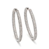 DIAMOND HOOP EARRINGS
